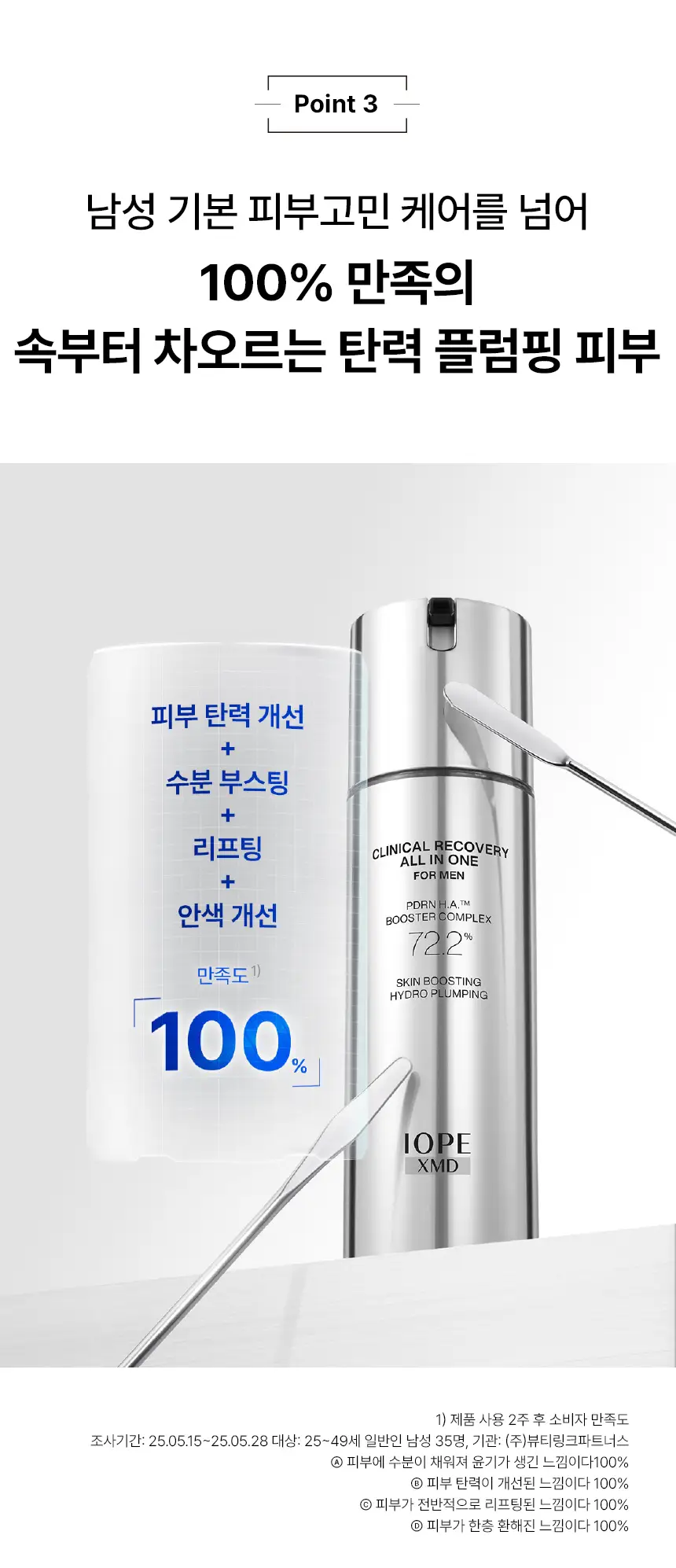 [맨PDRN]아이오페 XMD 클리니컬 리커버리 올인원 포맨 기획 120g(+30g) 상세페이지 8